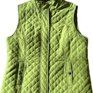 Christopher Banks Women’s Quilted Vest Green Large